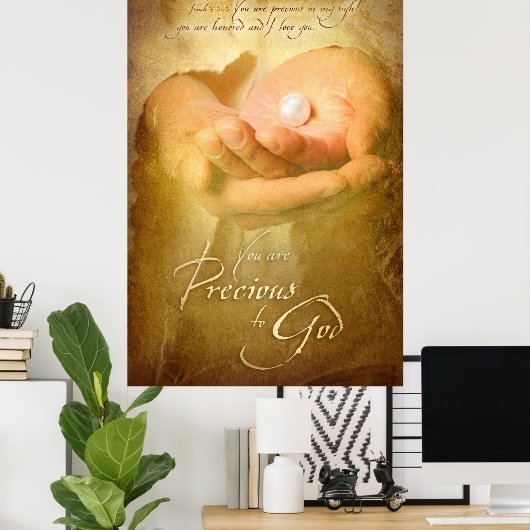 U BENT PRECIES - Christelijk Art Poster (Thuiskantoor)