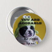 U bent schattige TIP-BUTTON Ronde Button 7,6 Cm (Voorkant /achterkant)