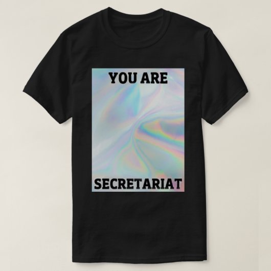 u bent secretariaatspiegel Magnet T-shirt (Design voorkant)