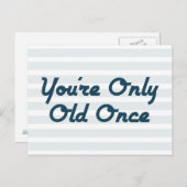 U bent slechts éénmaal oud briefkaart (Voorkant / Achterkant)