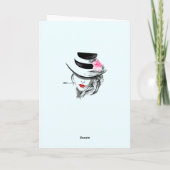 U Bent Speciaal Kaart Mysterieuze Vrouw met Hoed (Achterkant)