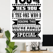 U bent speciaal (Motivatie prijsopgave) Poster (Thuiskantoor)