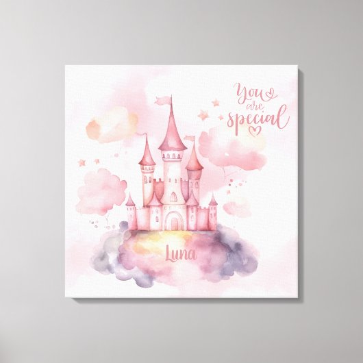 U bent Special Palace Pink Cloud aanpasbaar Canvas Afdruk (Voorkant)