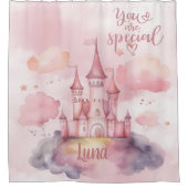 U bent Special Palace Pink Cloud aanpasbaar Douchegordijn (Voorkant)