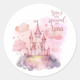 U bent Special Palace Pink Cloud aanpasbaar Ronde Sticker