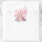 U bent Special Palace Pink Cloud aanpasbaar Ronde Sticker (Tas)