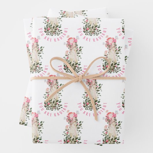 U bent stralend dragerpapier voor het oppakken van inpakpapier vel (In situ)