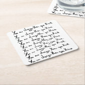 U bent STRONGER dan u denkt! Kartonnen Onderzetters (Schuin)