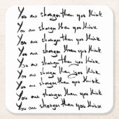 U bent STRONGER dan u denkt! Kartonnen Onderzetters (Voorkant)