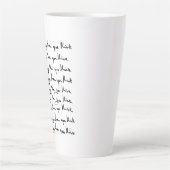 U bent STRONGER dan u denkt! Latte Mok (Voorkant)