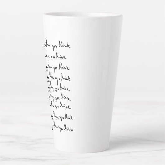 U bent STRONGER dan u denkt! Latte Mok (Voorkant)