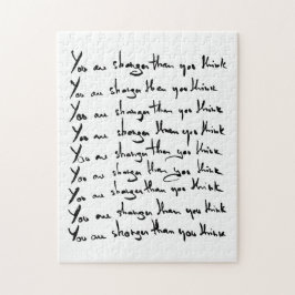 U bent STRONGER dan u denkt! Legpuzzel