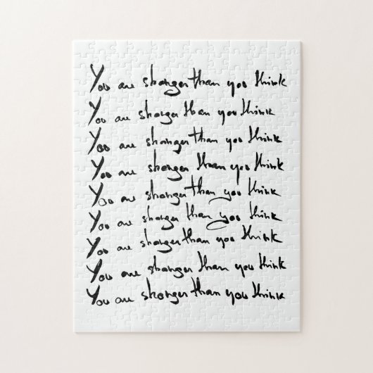 U bent STRONGER dan u denkt! Legpuzzel (Verticaal)