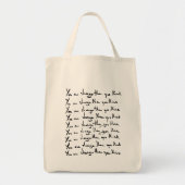 U bent STRONGER dan u denkt! Tote Bag (Voorkant)