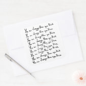 U bent STRONGER dan u denkt! Vierkante Sticker (Envelop)