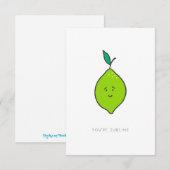 U bent Sublime Valentijn Kaart (Voorkant / Achterkant)