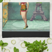 U bent u die de  Pop van vrouwen kracht geeft Theedoek (Gevouwen)