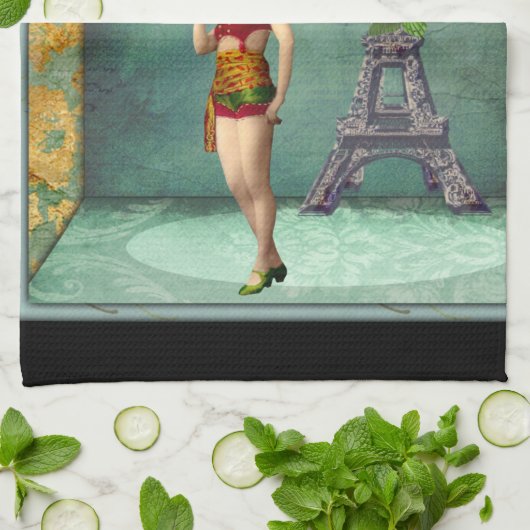 U bent u die de  Pop van vrouwen kracht geeft Theedoek (Gevouwen)