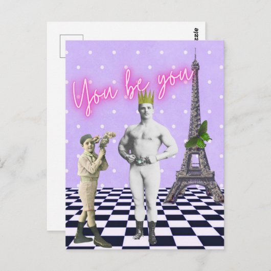 U bent u die Pop kunst kracht bijzet Briefkaart (Voorkant / Achterkant)