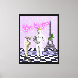 U bent u die Pop kunst kracht bijzet Canvas Afdruk