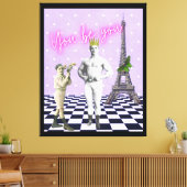 U bent u die Pop kunst kracht bijzet Canvas Afdruk (Insitu (Woonkamer))