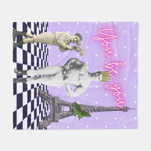 U bent u die Pop kunst kracht bijzet Fleece Deken (Voorkant (Horizontaal))