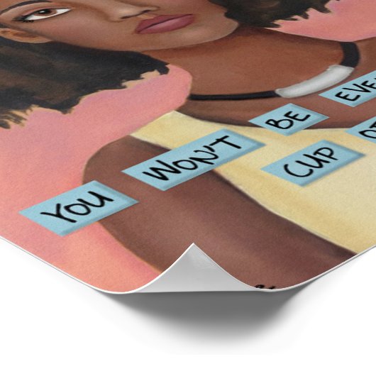 U bent u - Inspirerend Art Print (Hoek)