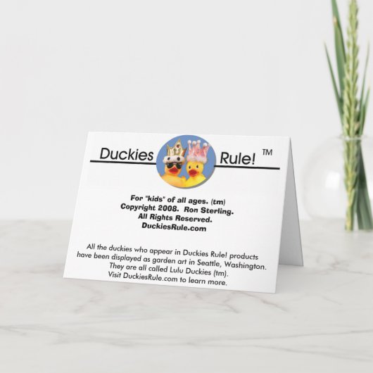 U bent uitgenodigd! (Achterkant)