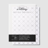 U bent uitgenodigd Black Elegant Typography Weddin Vellum Uitnodigingen (Offset (Uitnodiging))