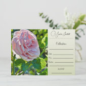 U bent uitgenodigd - Enkele Roos Kaart (Staand voorkant)