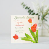 U bent uitgenodigd Floral Vrijgezellenfeest Kaart (Staand voorkant)