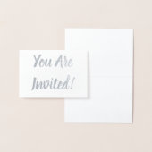 U bent uitgenodigd! folie kaarten (Display)