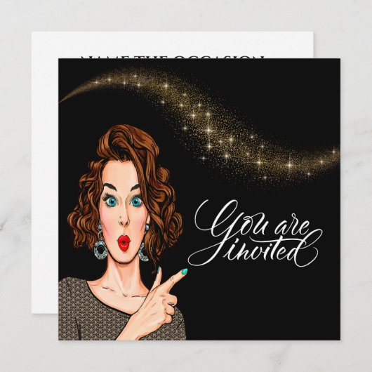 U bent uitgenodigd kaart (Voorkant / Achterkant)