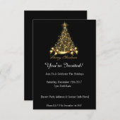 U bent uitgenodigd! Kerstfeest Uitnodiging (Voorkant / Achterkant)