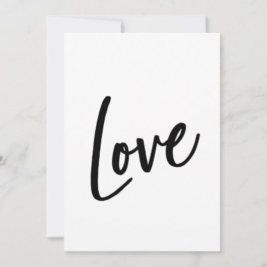 U bent uitgenodigd, Minimalistische moderne trouwu Kaart (Achterkant)