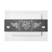 U bent uitgenodigd  modern Chalkboard Uitnodigingen Wikkel (Voorkant Voorbeeld)