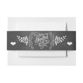 U bent uitgenodigd modern Chalkboard Uitnodigingen Wikkel