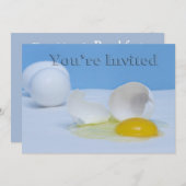 U bent uitgenodigd -  Multi Purpose eten/ontbijt Kaart (Voorkant / Achterkant)