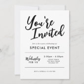 U BENT UITGENODIGD om Special Event Business te op Kaart (Voorkant)