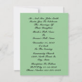 U Bent Uitgenodigd Rode Tulpen Boeket Trouw Uitnod Kaart (Achterkant)