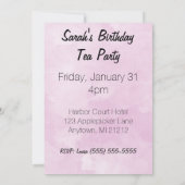 U bent uitgenodigd Tea Cups Grote Print Kaart (Achterkant)