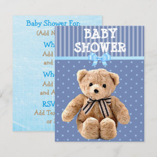 U bent uitgenodigd, Teddy Bear Baby Shower-uitnodi Kaart