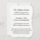 "U bent uitgenodigd" Typografie met rode en gouden Kaart (Achterkant)