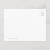 "U bent uitgenodigd" Typografie met rode en gouden Uitnodiging Briefkaart (Achterkant)