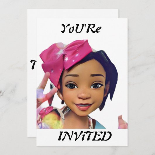 U bent uitgenodigd Uitnodiging  (Voorkant / Achterkant)