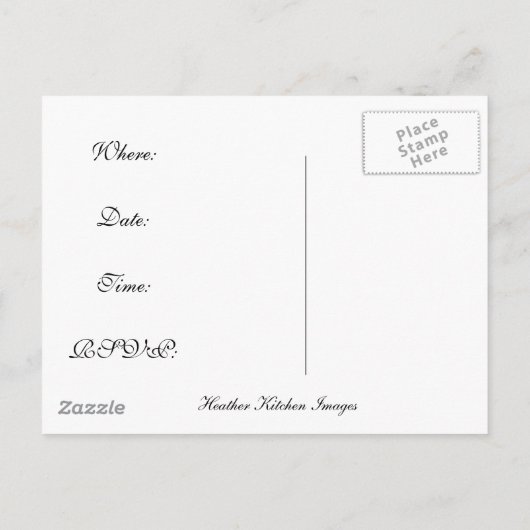 U bent uitgenodigd. . . uitnodiging briefkaart (Achterkant)