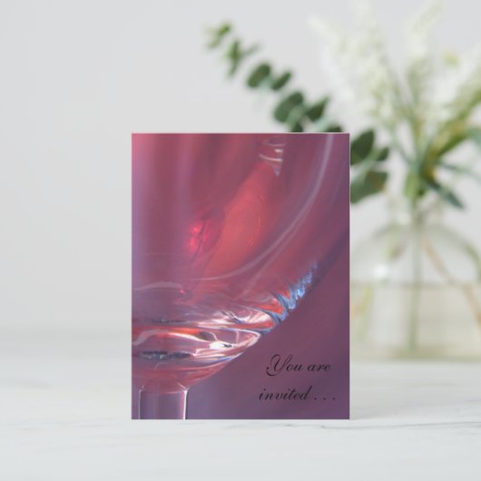 U bent uitgenodigd. . . uitnodiging briefkaart (Staand voorkant)