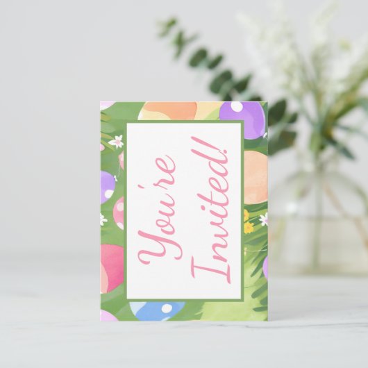 U bent uitgenodigd! uitnodiging briefkaart (Staand voorkant)