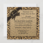 U bent uitgenodigd - Uitnodiging - Luipaard Druk ( (Achterkant)
