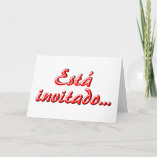 "U bent uitgenodigd" uitnodiging, Spaans